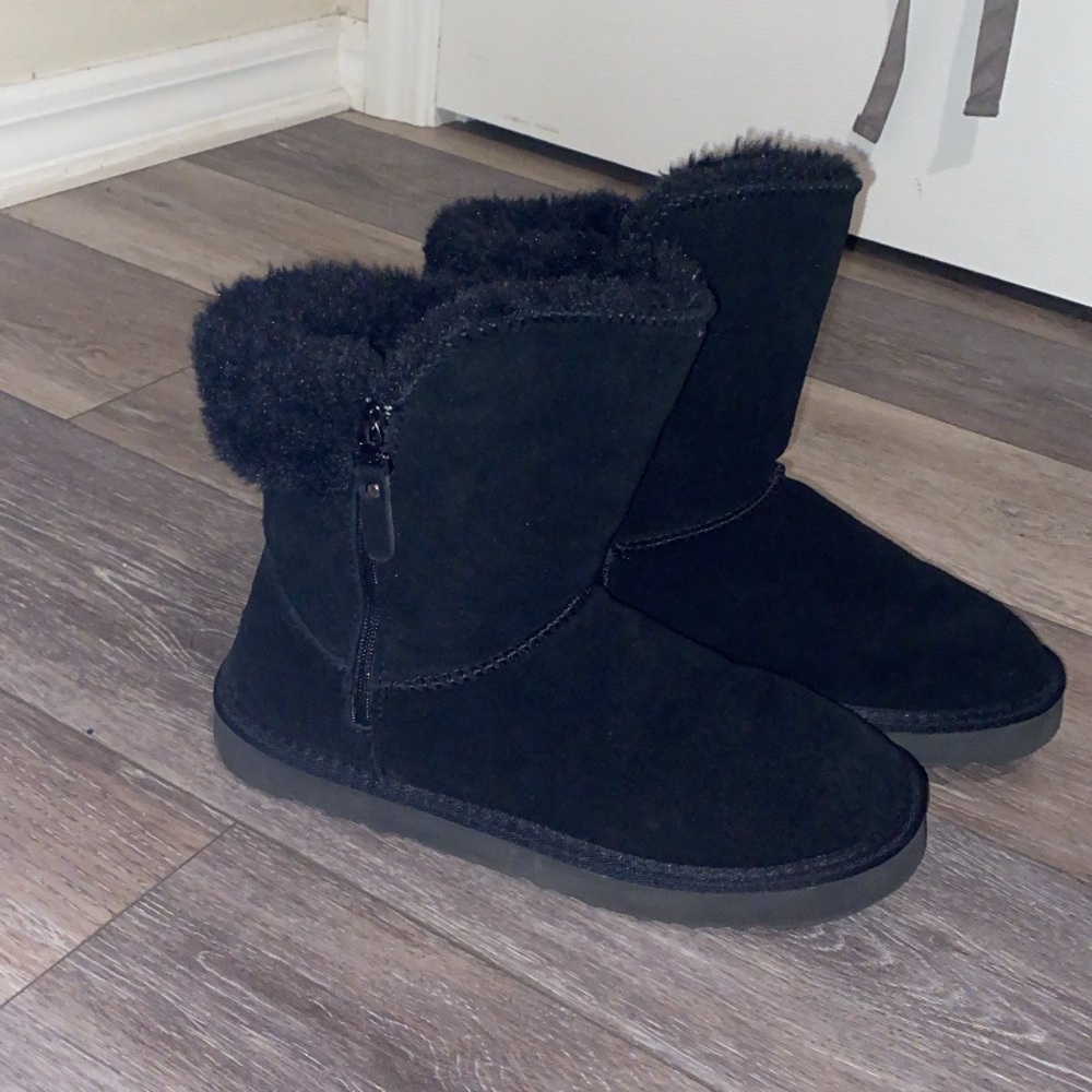 Women's Black Suede Boots